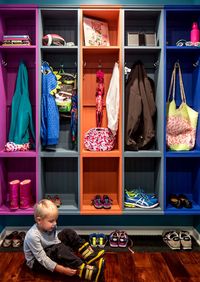 Детская цветная гардеробная комната Рязань